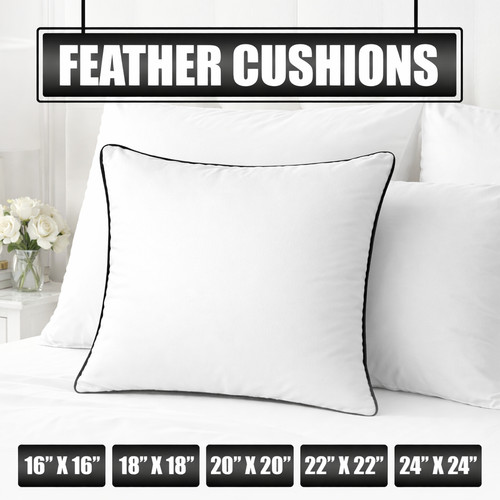 Duck feather cushion inserts - duck,