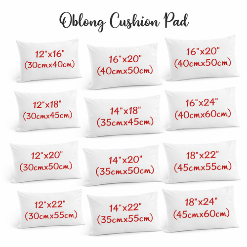 Oblong cushion pad rectangular - cushion,