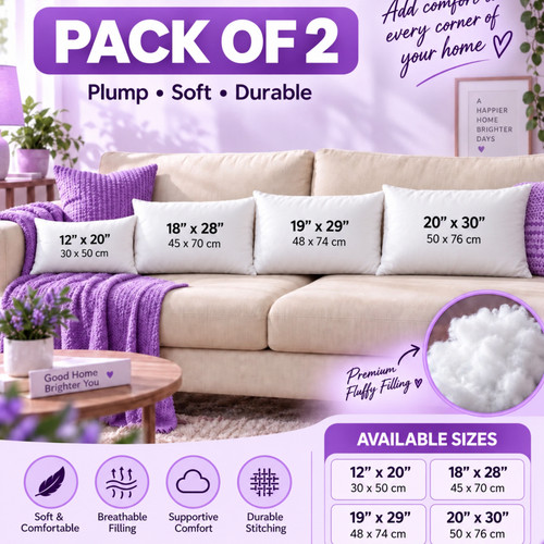 Pack cushion inner 45cm x - cushion,