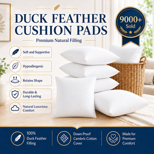 Duck feather cushion pads - duck,
