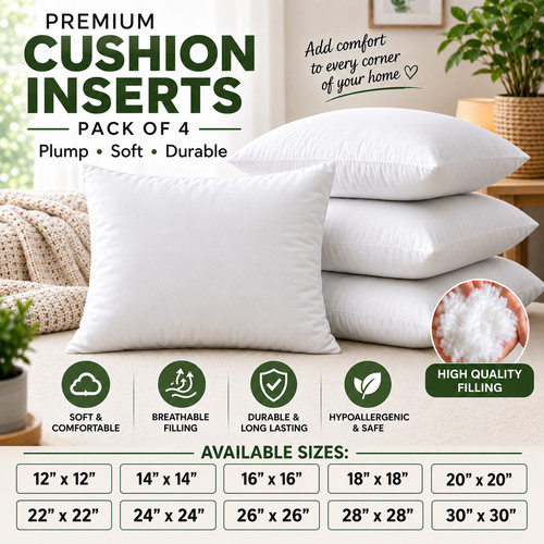 Pack cushion inserts all - 4,