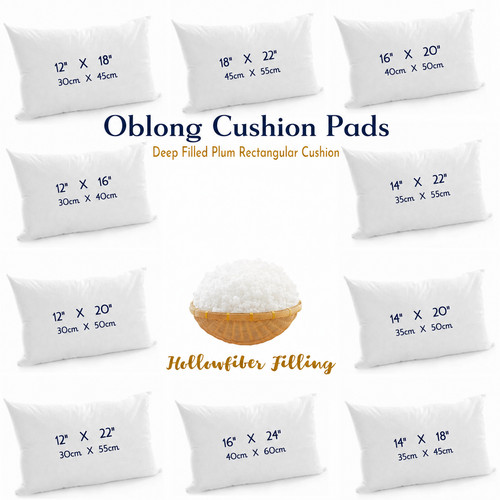 Oblong cushion pad - oblong,