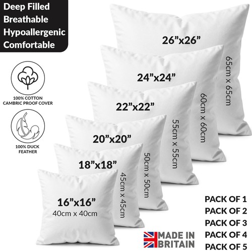 Duck feather cushion pads - duck,